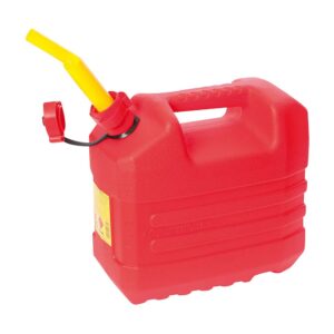 Rode jerrycan met tuit 10 liter