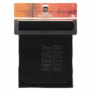 Zwarte heren thermische fleece sjaal van het merk heatkeeper