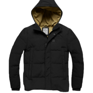 Zwarte vintagr jas glenn van het merk vintage industries