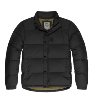 Zwarte Vintage jas cas van het merk vintage industries