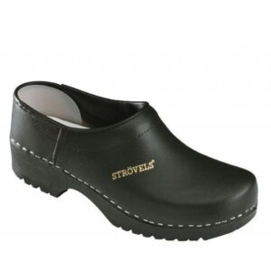 Zwarte klomp 304 met dichte hak van het merk strovels