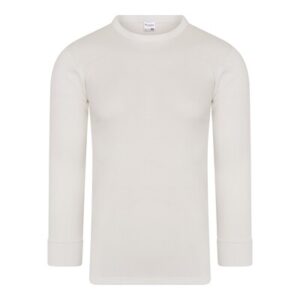 Witte heren thermo hemd met lange mouw