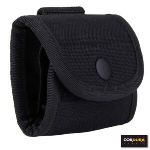 Zwarte latex handglove pouch small van het merk cordura