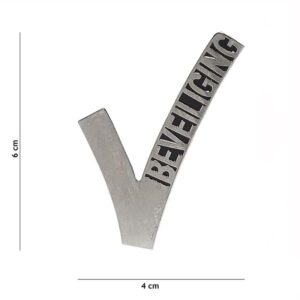 Silvere embleem metaal beveiliging