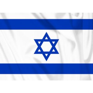 vlag van israel met de afmeting 100x150 centimeter van het merk fosco industries