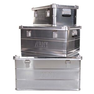 Kleine aluminium opbergkist van het merk army