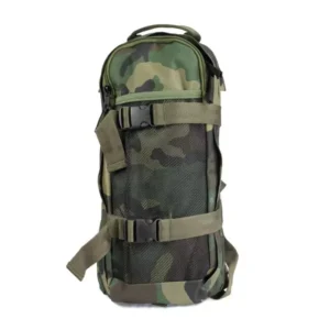Woodland camouflage camelbag met 2,5liter inhoud van het merk fostex