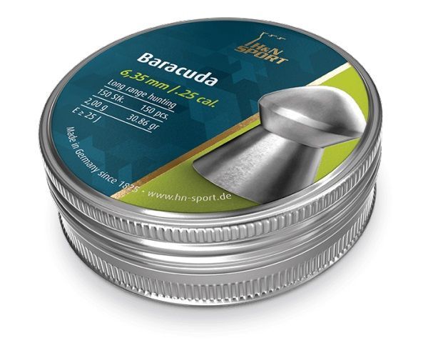 150 stuks luchtbuks kogels 6,35 millimeter van het merk h&n sport