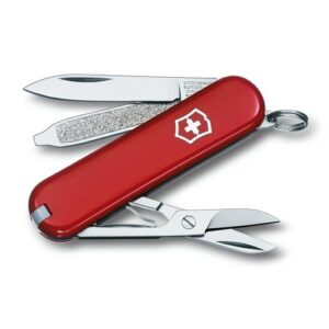 Rode zakmes multitool classic van het merk victorinox