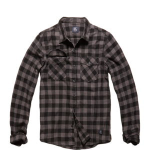 Grijze overhemd van Harley gemaakt van 100% katoenflanel