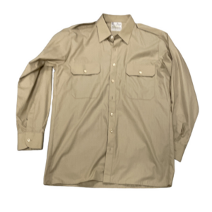 Khaki overhemd van de koninklijke landmacht oude model