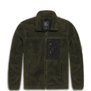 Groene kodi gevoerde sherpa fleece van het merk vintage industries
