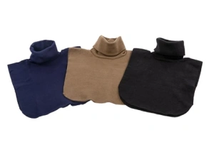 Blauwe khaki en zwarte losse colsjaal