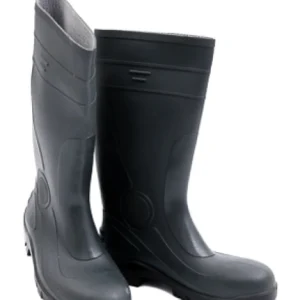 Zwarte pvc veiligheidslaars s5