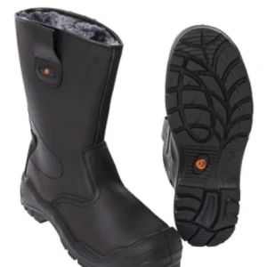 Zwarte gevoerde veiligheidslaarzen S3 van het merk KM