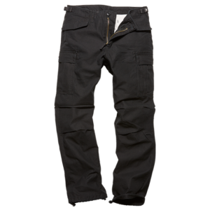 M65 satijnen zwarte lange broek