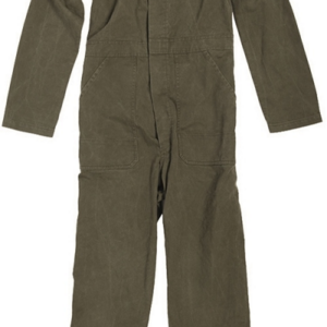 Olijf groene gebruikte militaire overall