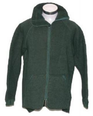 Groene militaire fleece voering jas