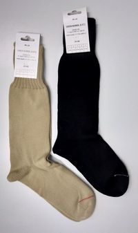 Zwarte en khaki leger sokken