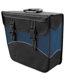 Zwart blauwe fietstas