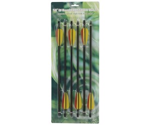 6 zwarte aluminium pijlen