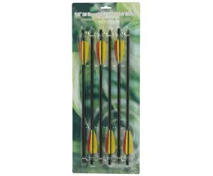 6 zwarte aluminium pijlen