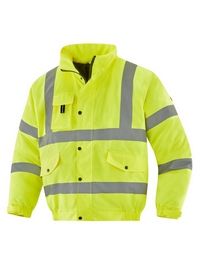 Gele veiligheids pilotenjack, safety jacket