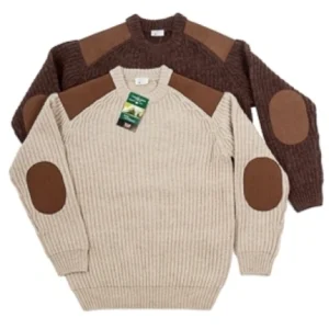 Swaledale trui 100% wol beige of bruine kleur