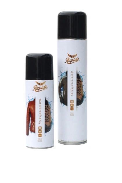 Spray voor het waterproof maken van leder, suede, nubuck en andere textiel kleding. 400 milliliter van het merk rapido