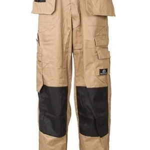 Lange Werkbroek koster khaki van het merk KM