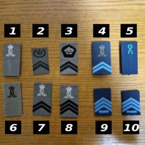 Verschillende koninklijke luchtmacht klu rangen voor zowel ct en gvt