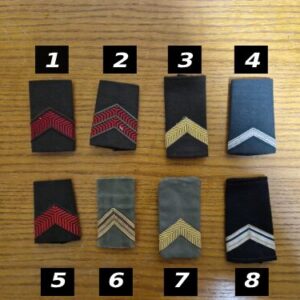 verschillende koninklijke landmacht rangen