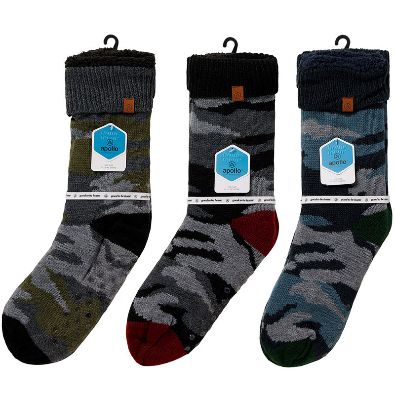 APOLLO MEN HOME SOCKS WITH FUR 1-PACK