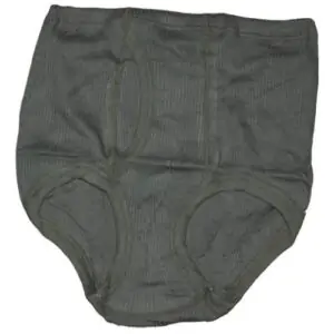 onderbroek kort, groen leger, jaren 1970/1990